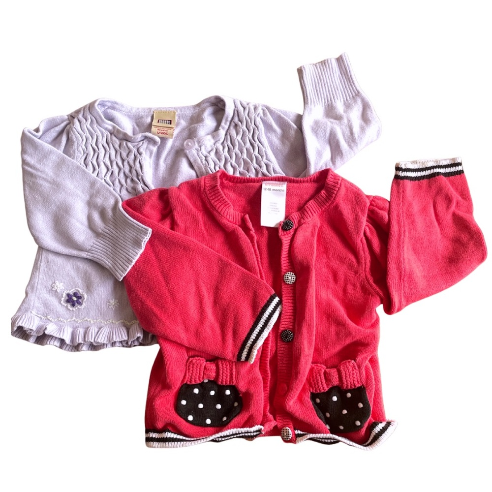 12-18 month Knit Granny Cardigan Set for Baby
